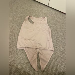 Light pink wrap top